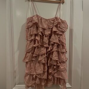 NWT Zara Ruffle Mini Dress